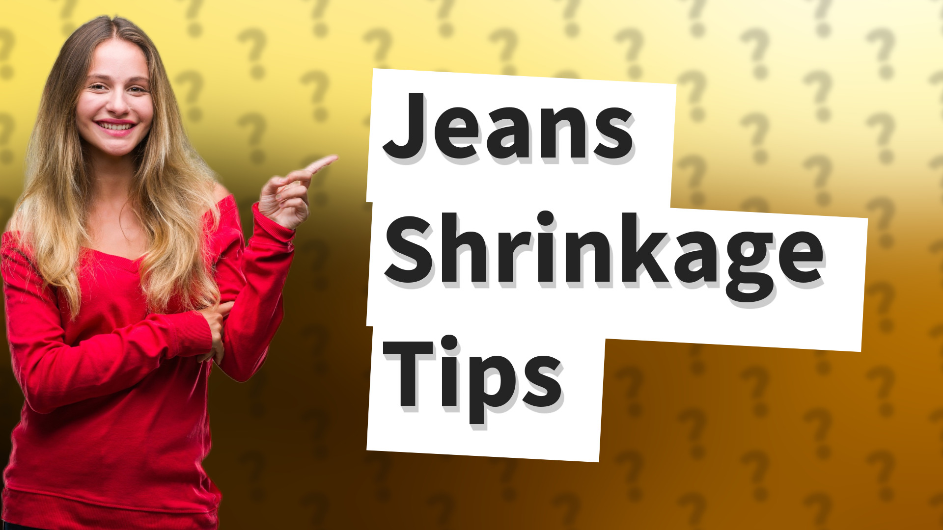 Jeans Shrinkage Tips