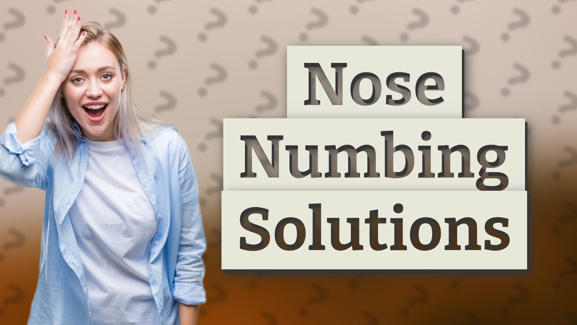 Nose Numbing Solutions
