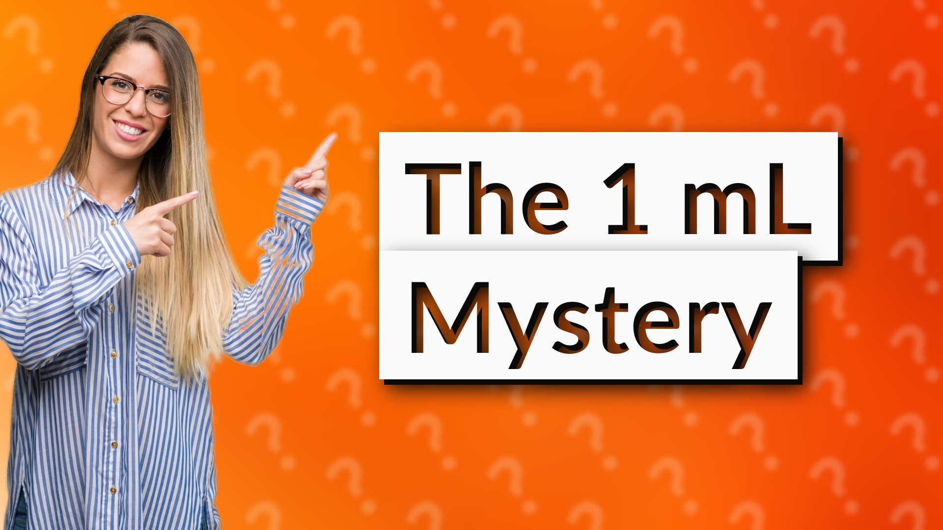 The 1 mL Mystery