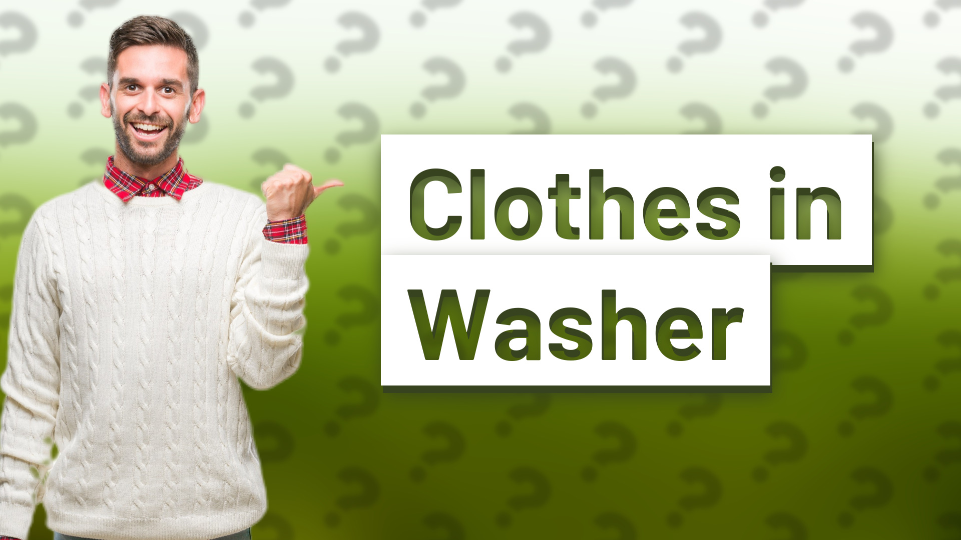 Clothes in Washer