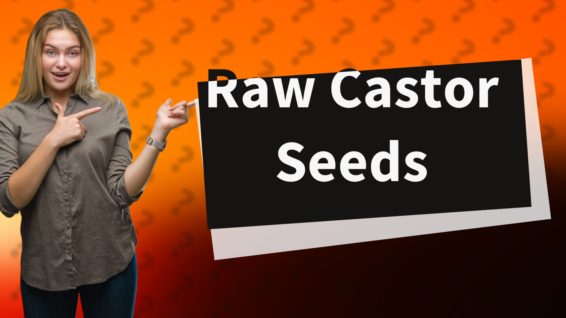Raw Castor Seeds