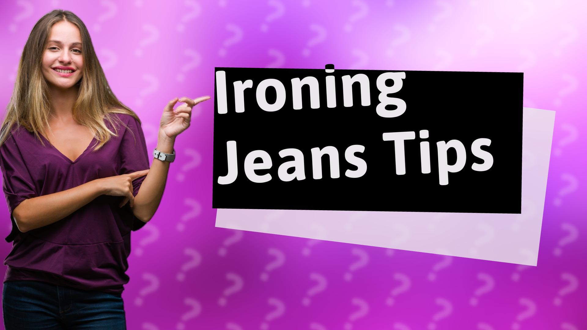 Ironing Jeans Tips