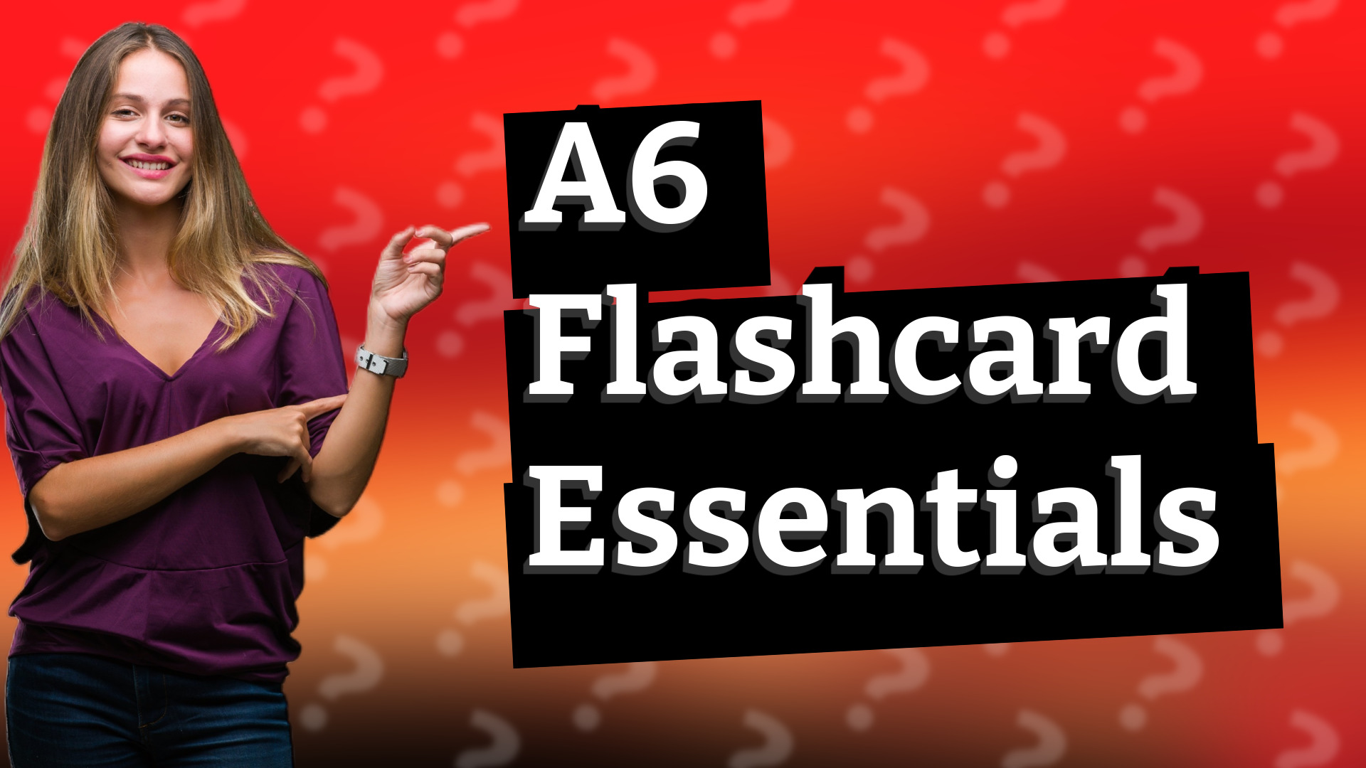 A6 Flashcard Essentials