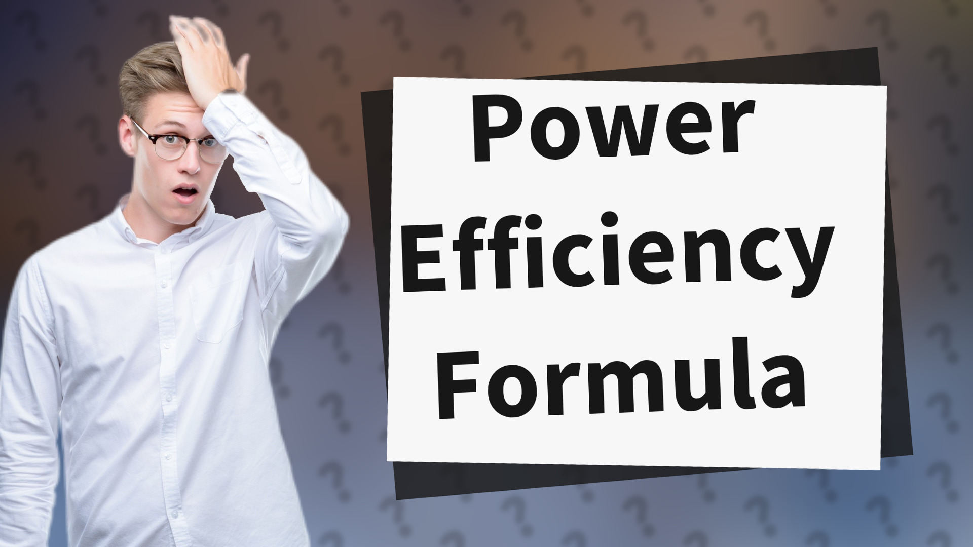 Power Efficiency Formula