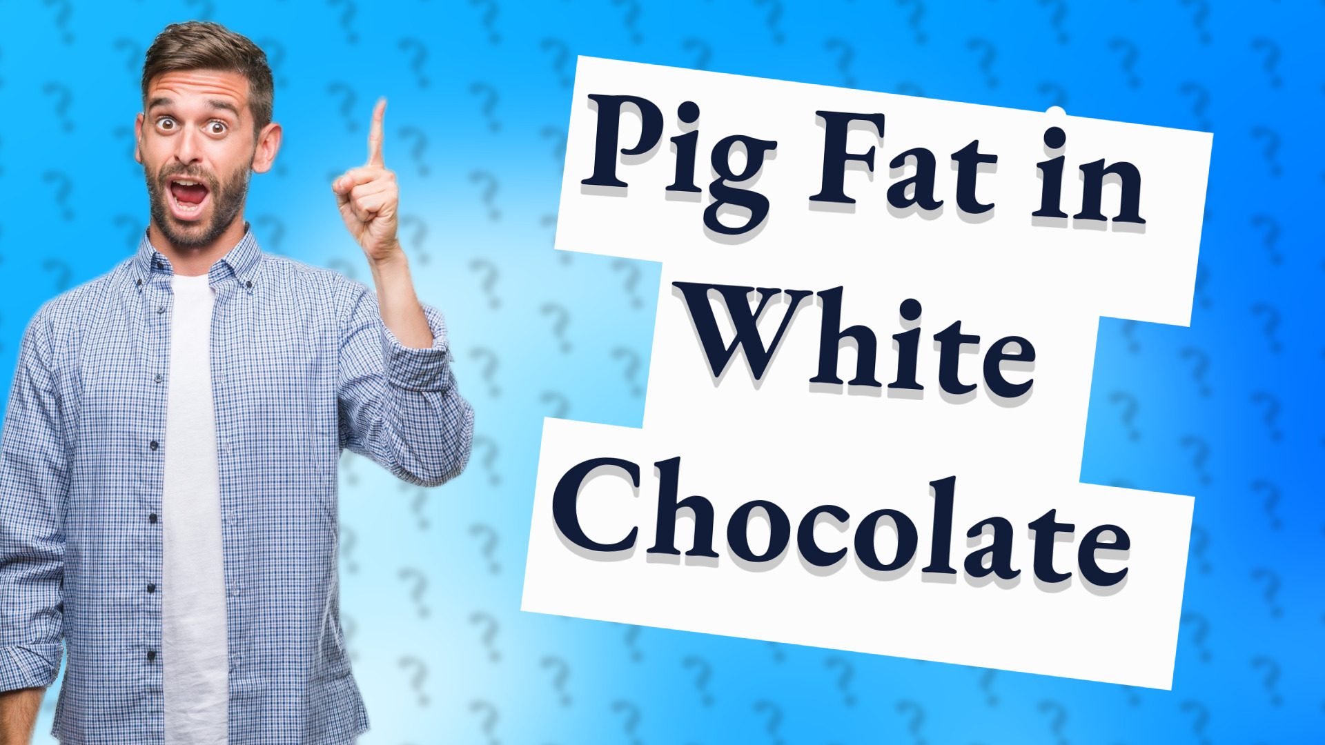 Pig Fat in White Chocolate