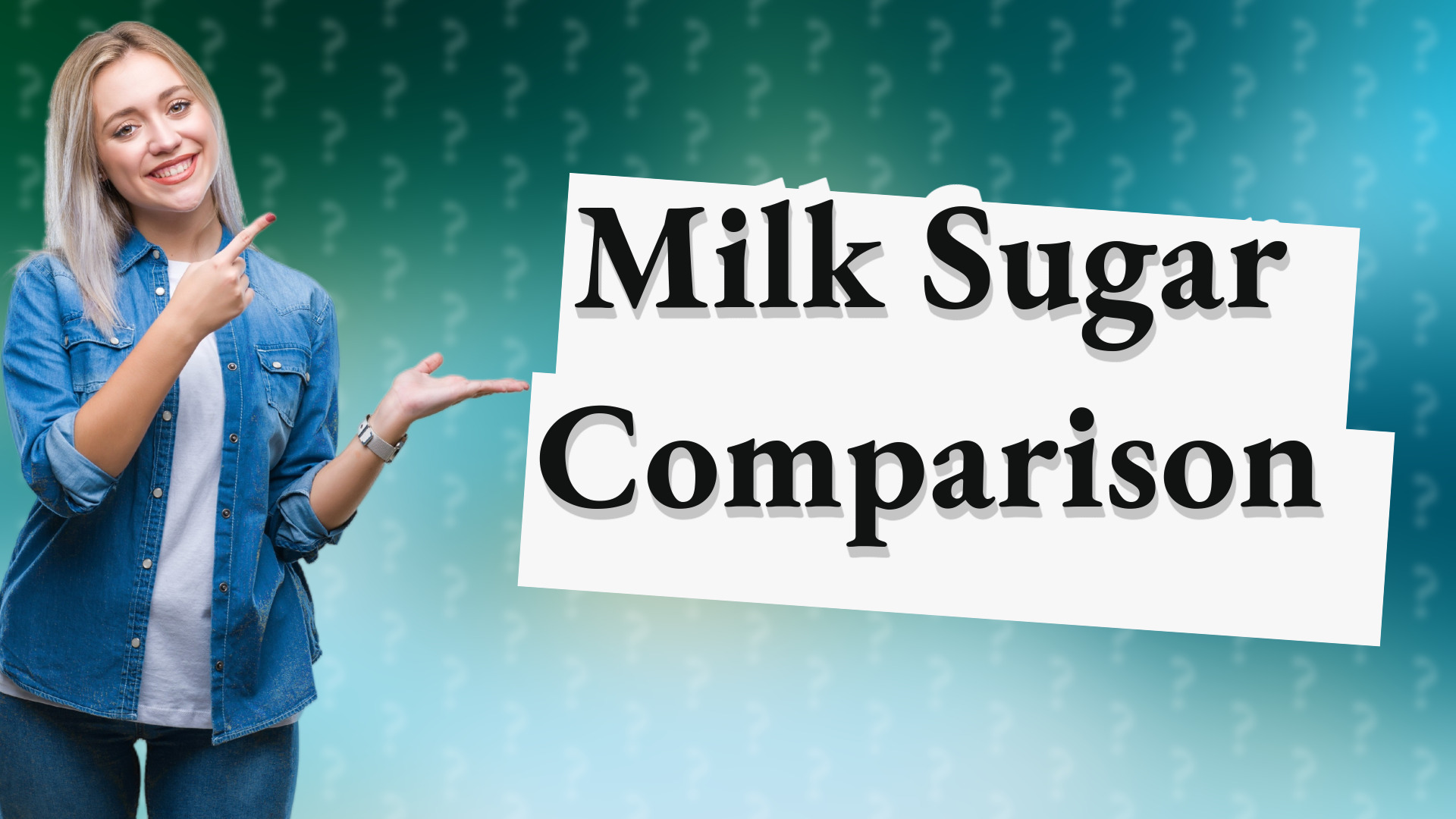 Milk Sugar Comparison