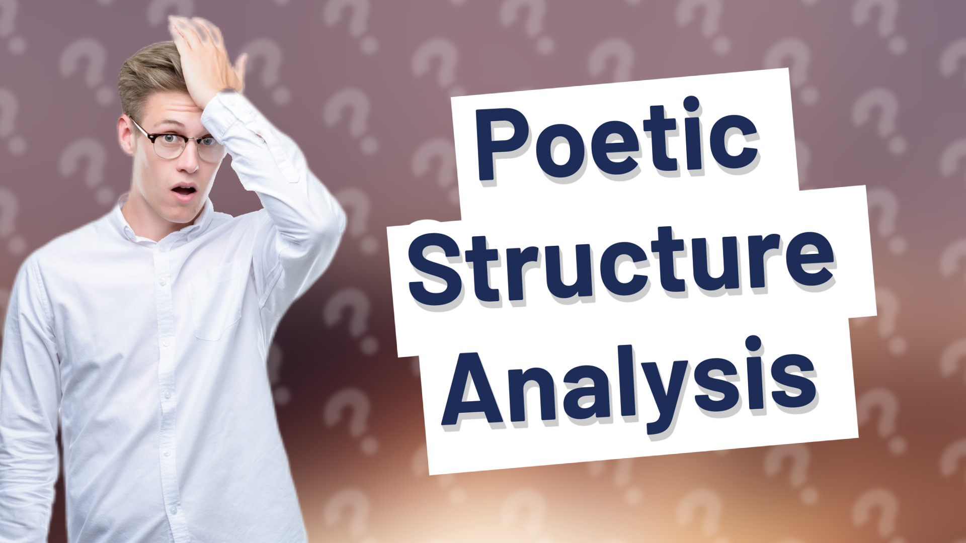 Poetic Structure Analysis