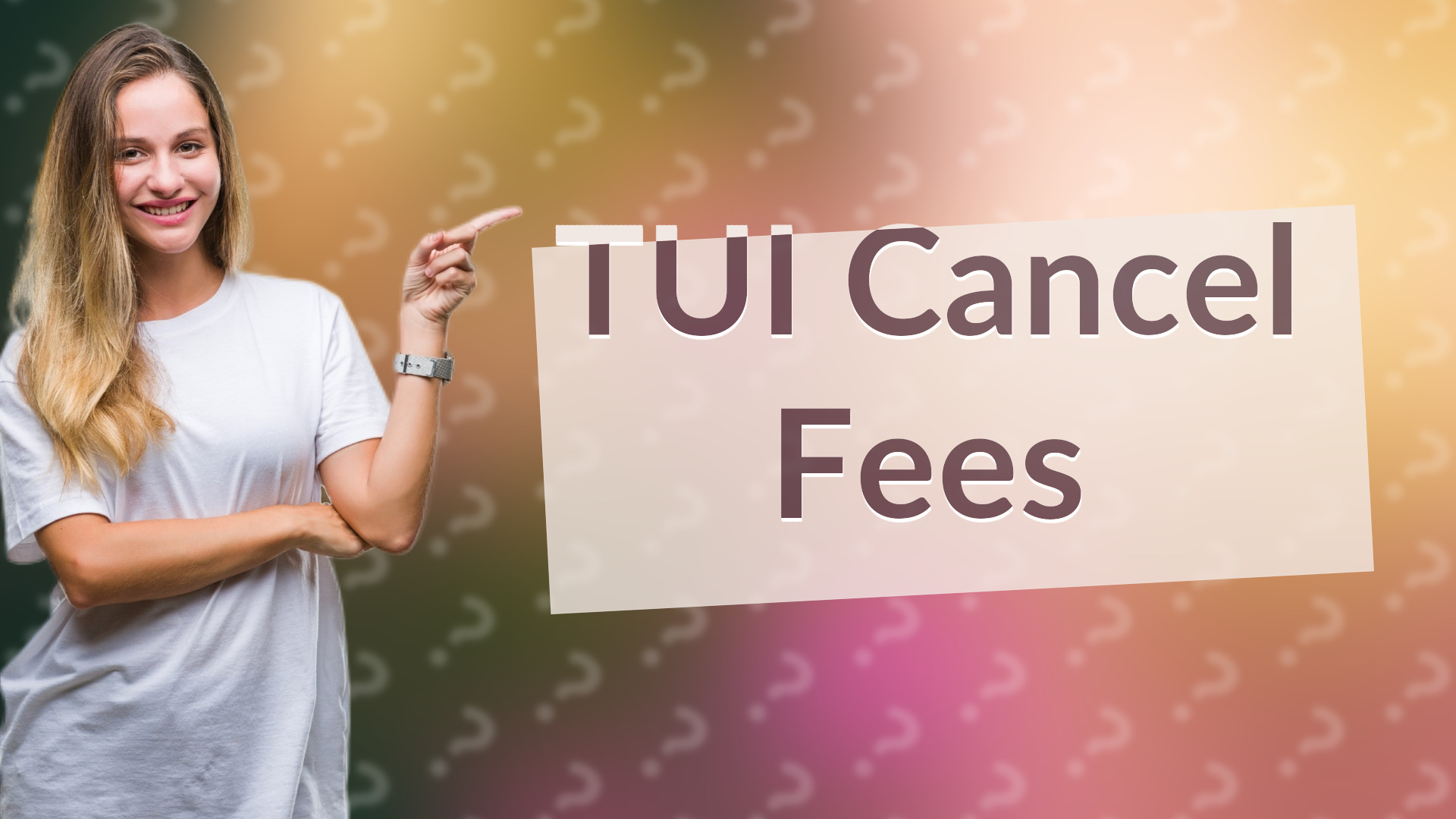 TUI Cancel Fees