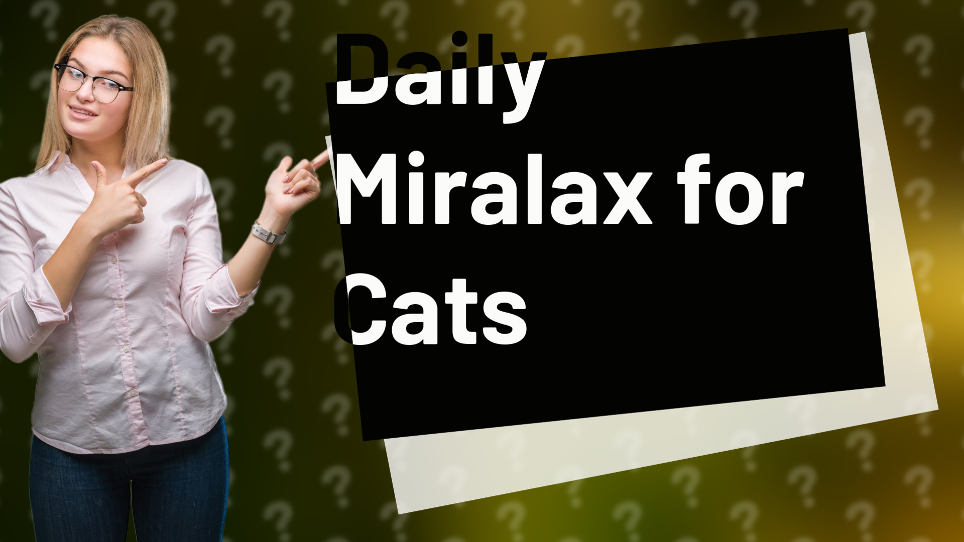 Daily Miralax for Cats