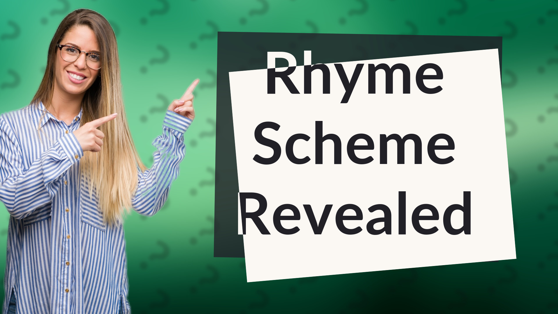 Rhyme Scheme Revealed