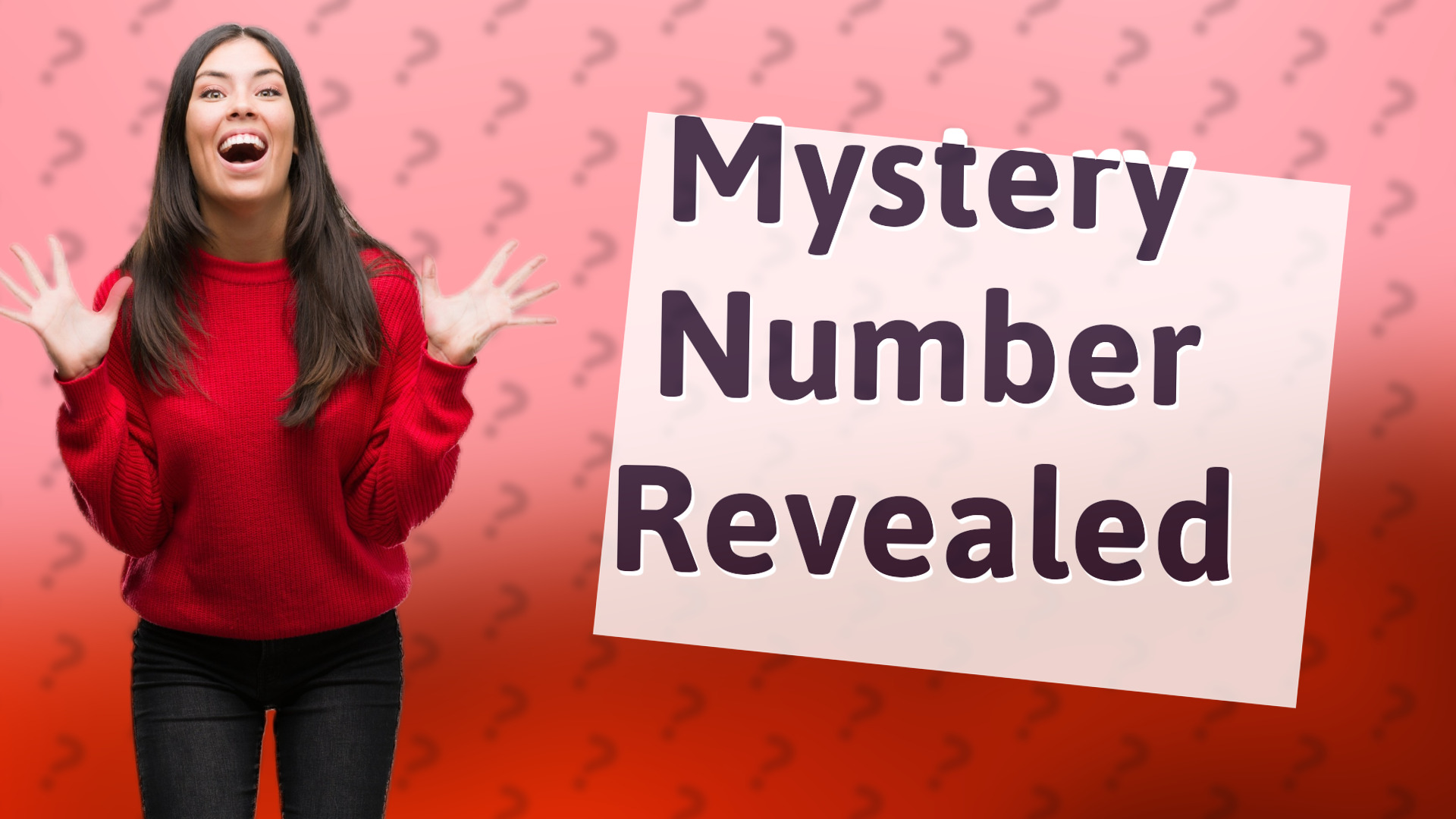 Mystery Number Revealed