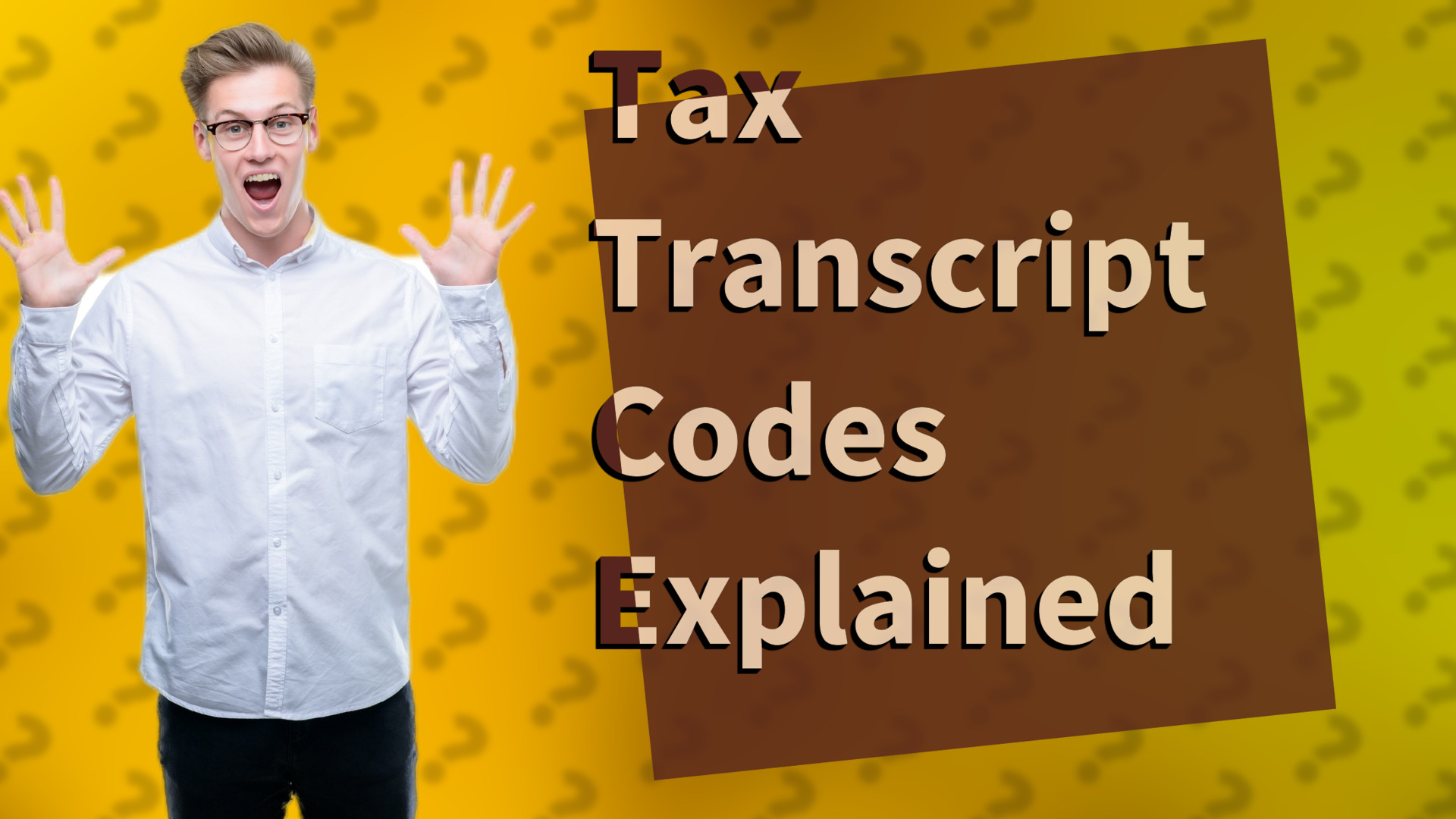 Tax Transcript Codes Explained