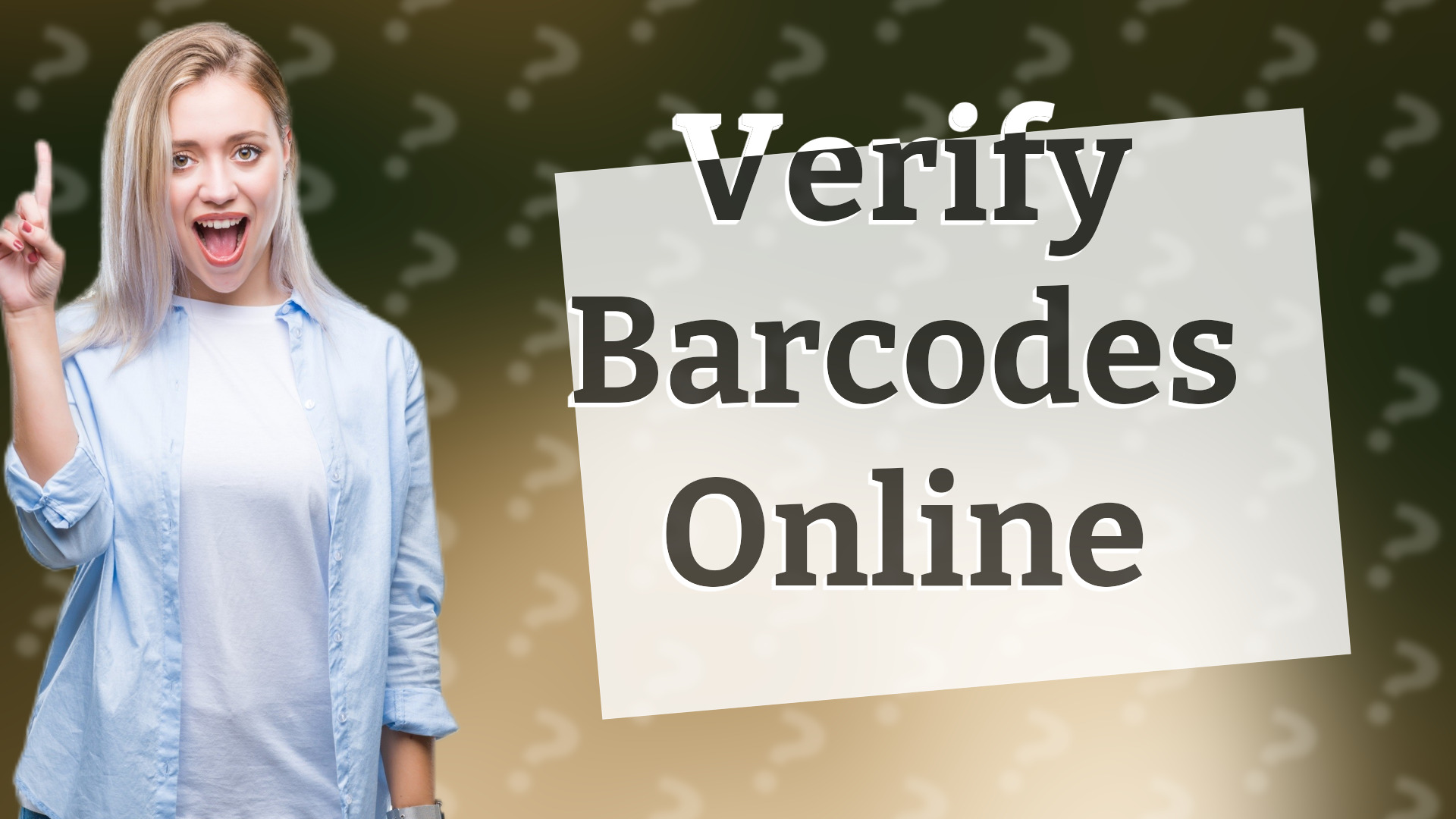 Verify Barcodes Online