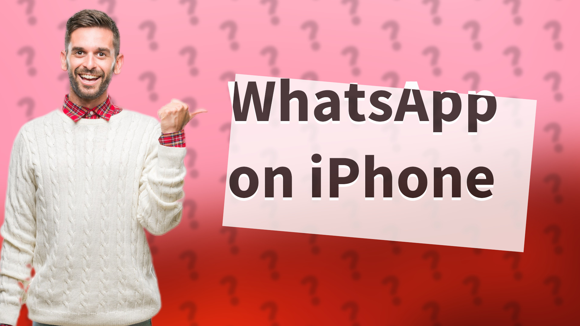 WhatsApp on iPhone