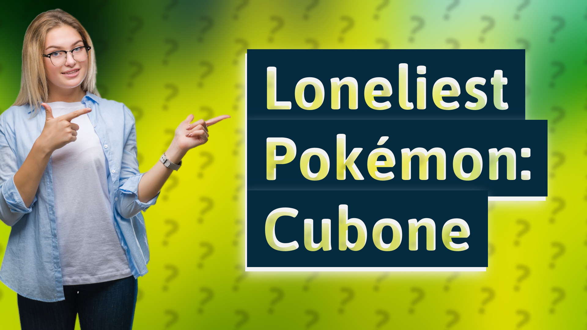 Loneliest Pokémon: Cubone