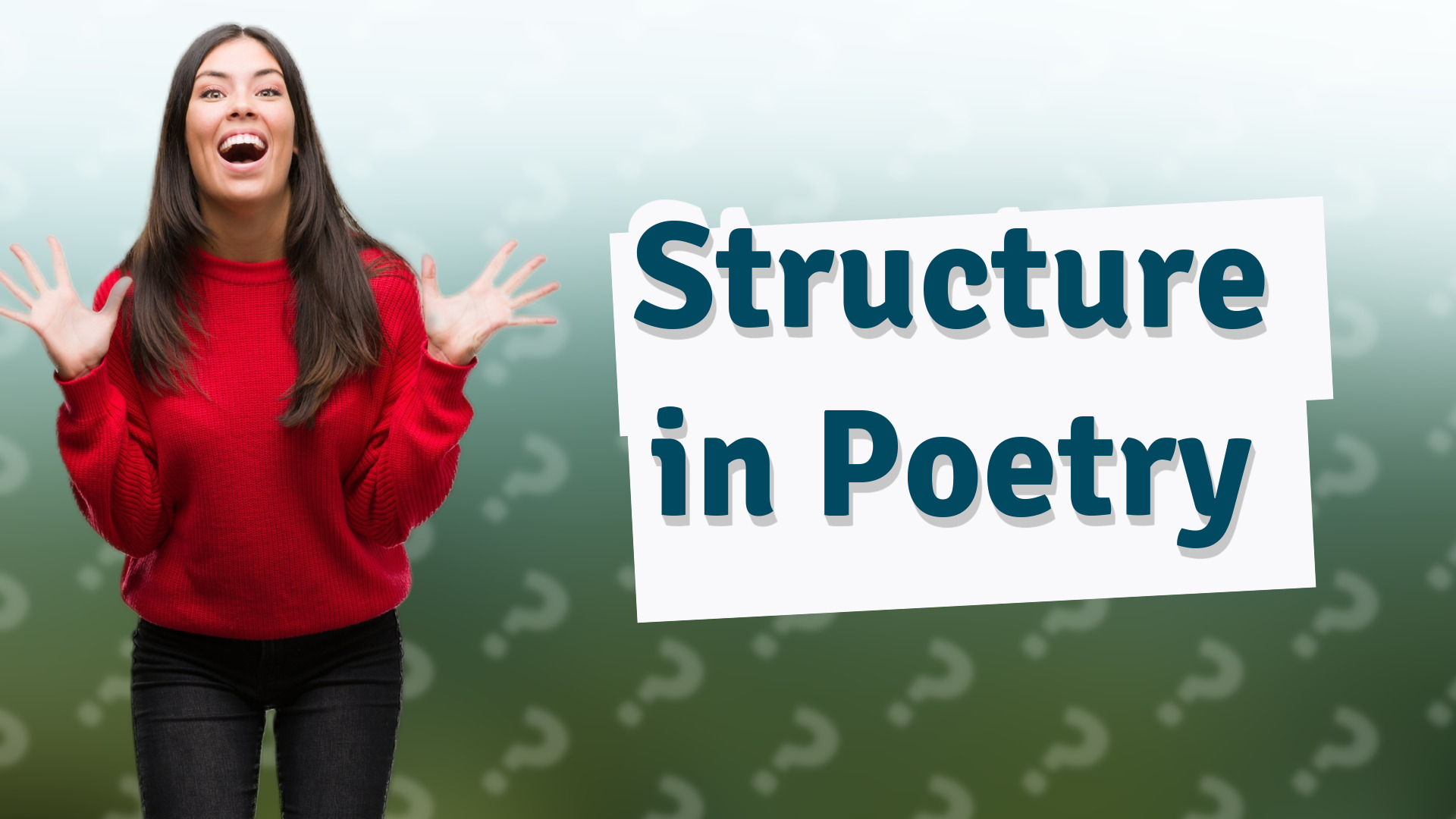 Structure in Poetry