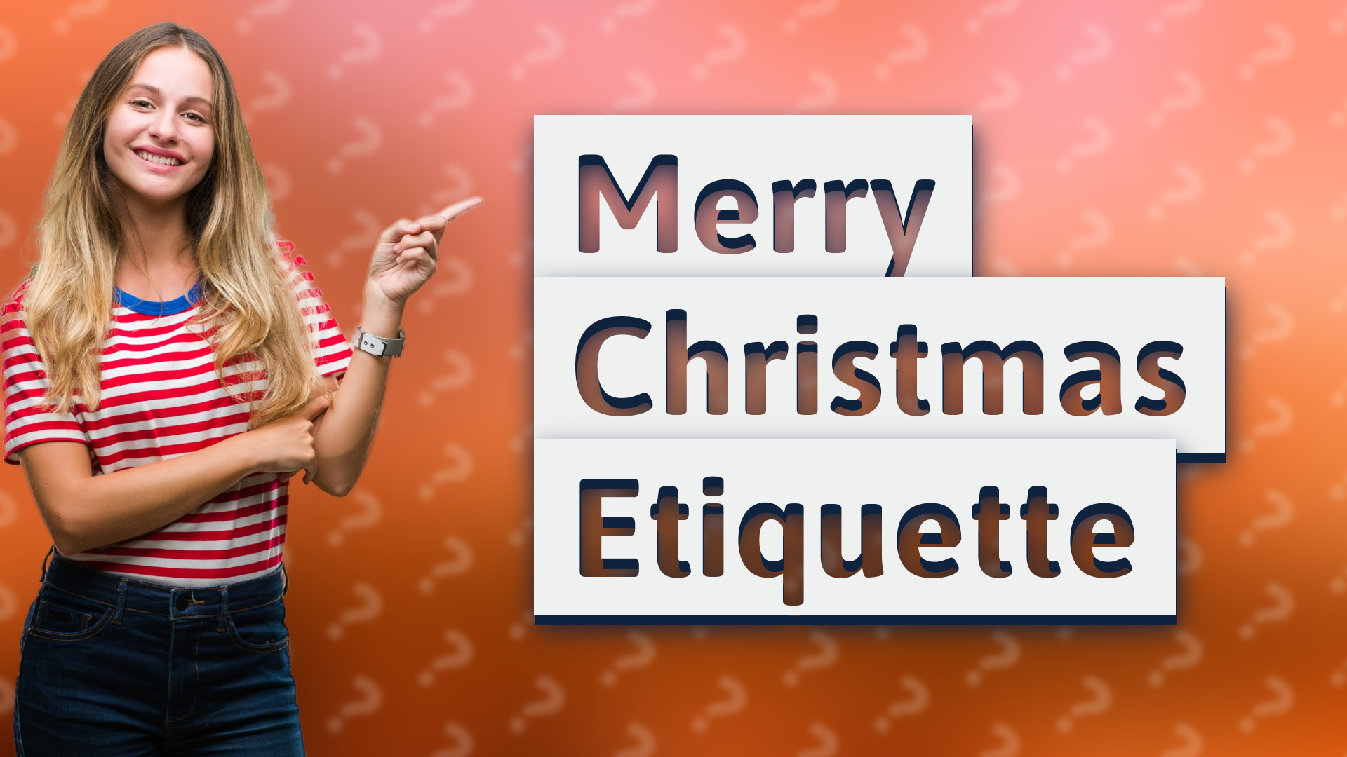 Merry Christmas Etiquette
