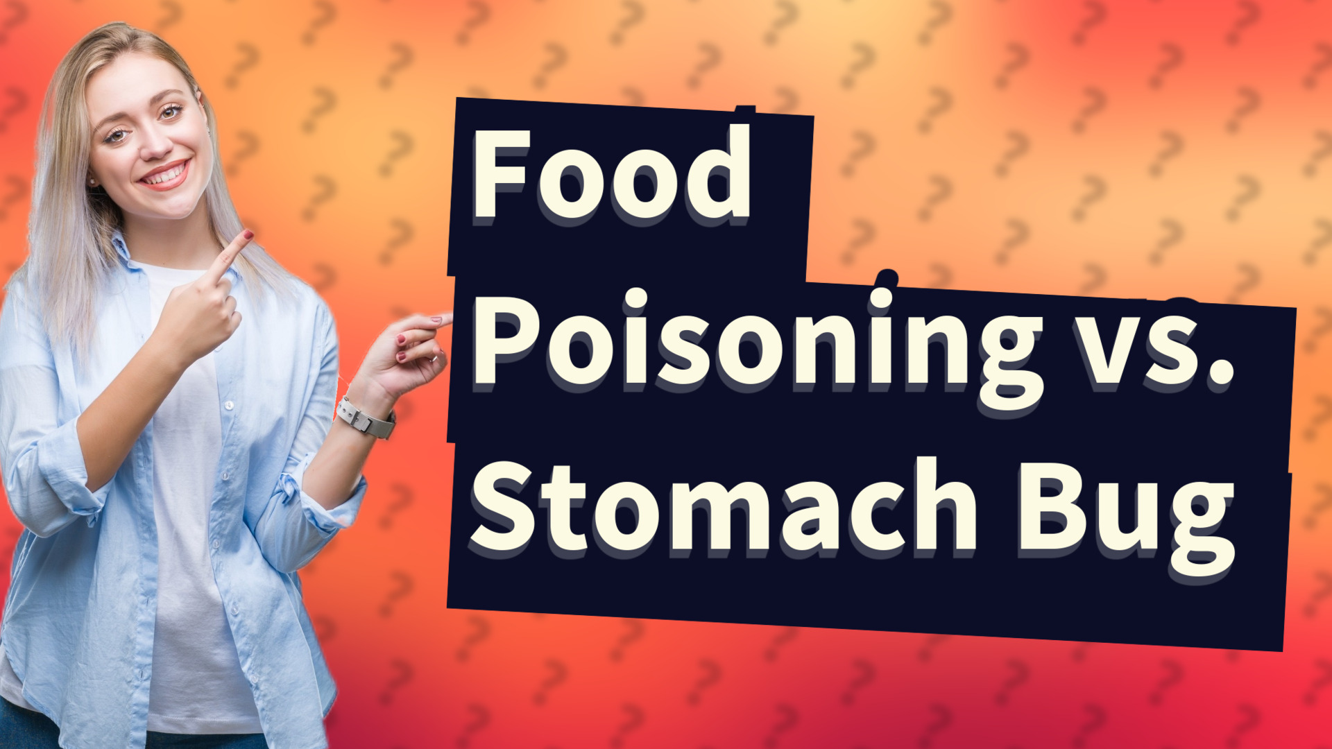 Food Poisoning vs. Stomach Bug