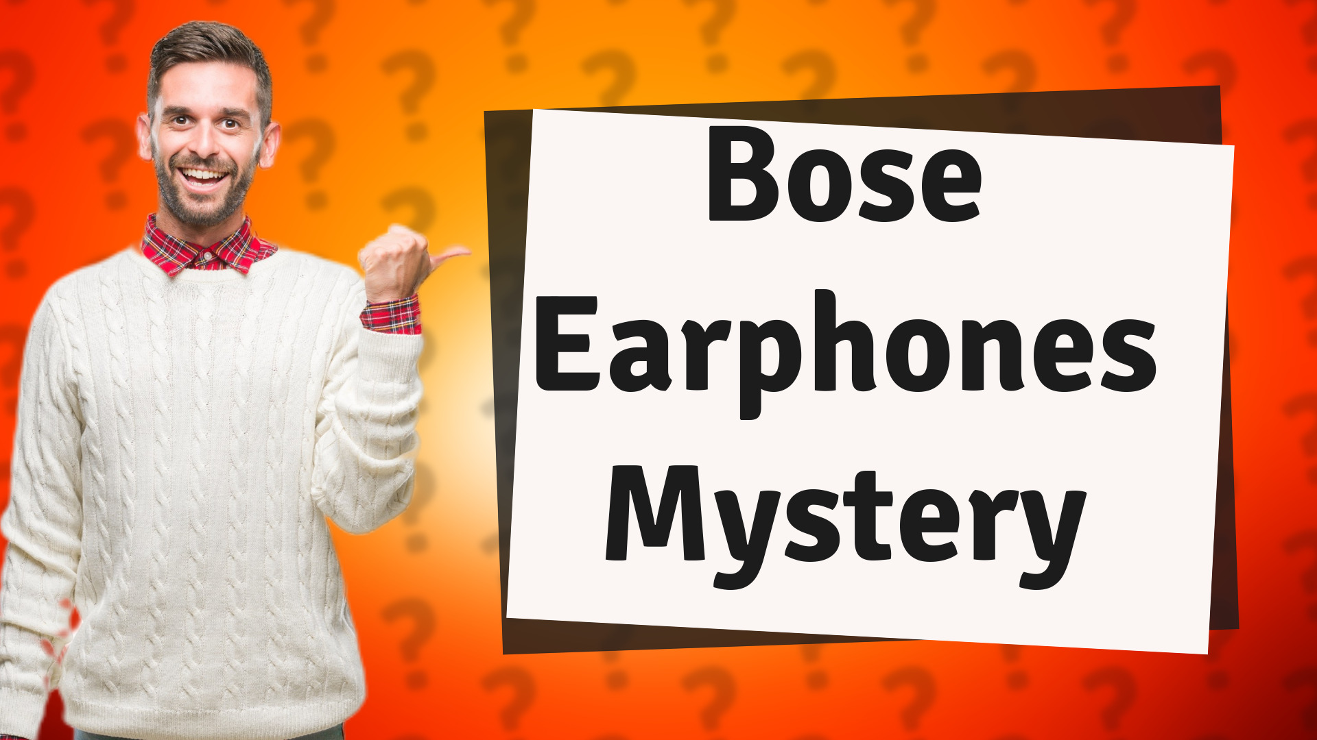 Bose Earphones Mystery