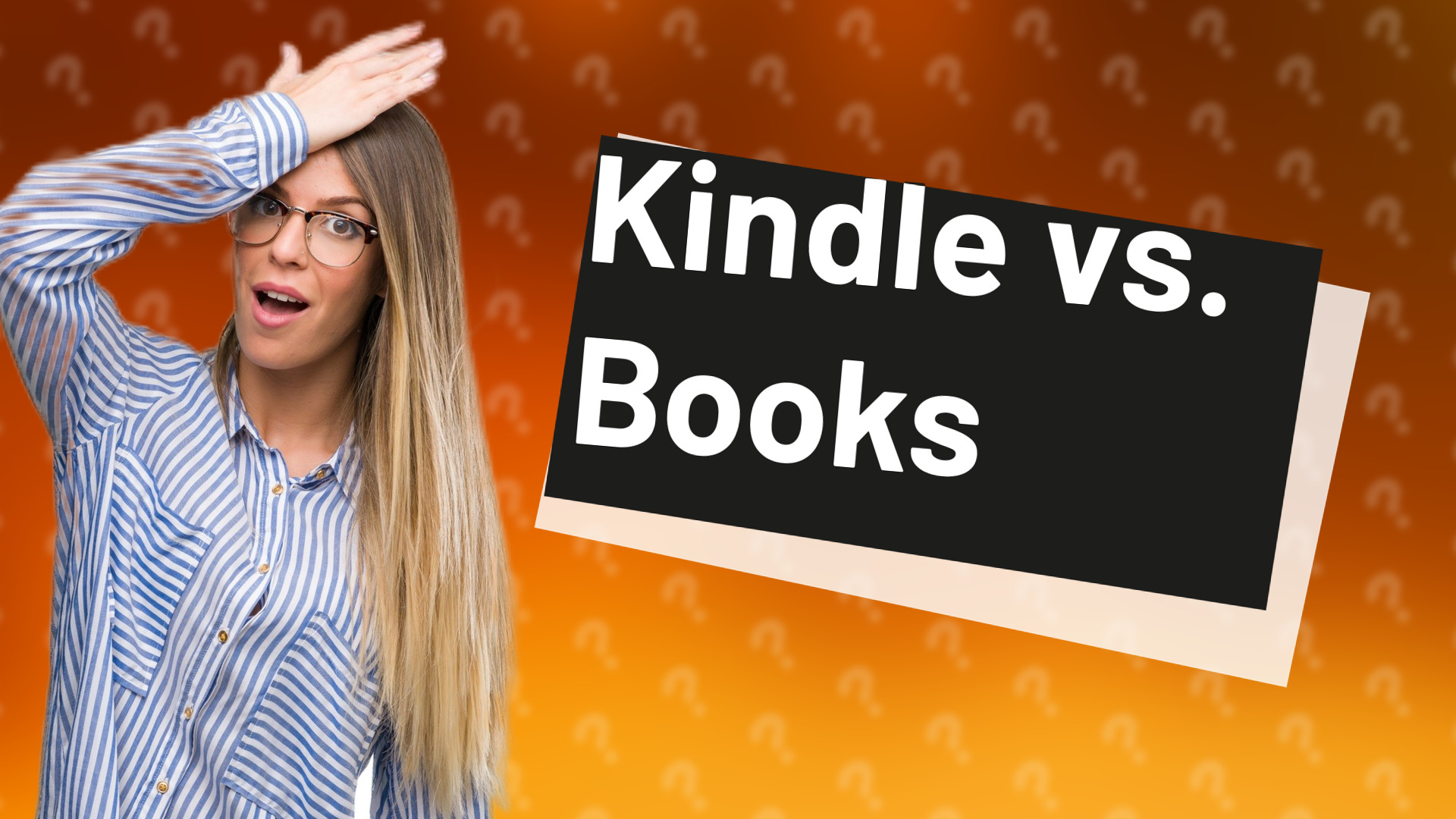 Kindle vs. Books