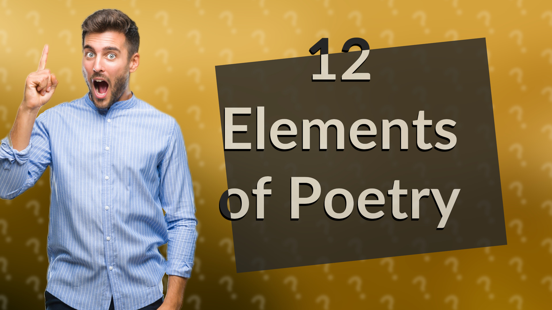 12 Elements of Poetry