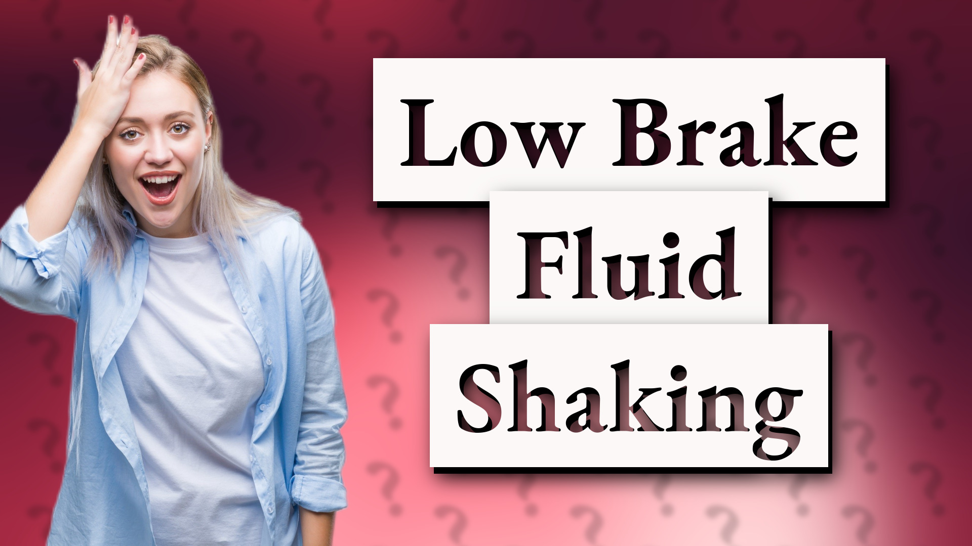 Low Brake Fluid Shaking