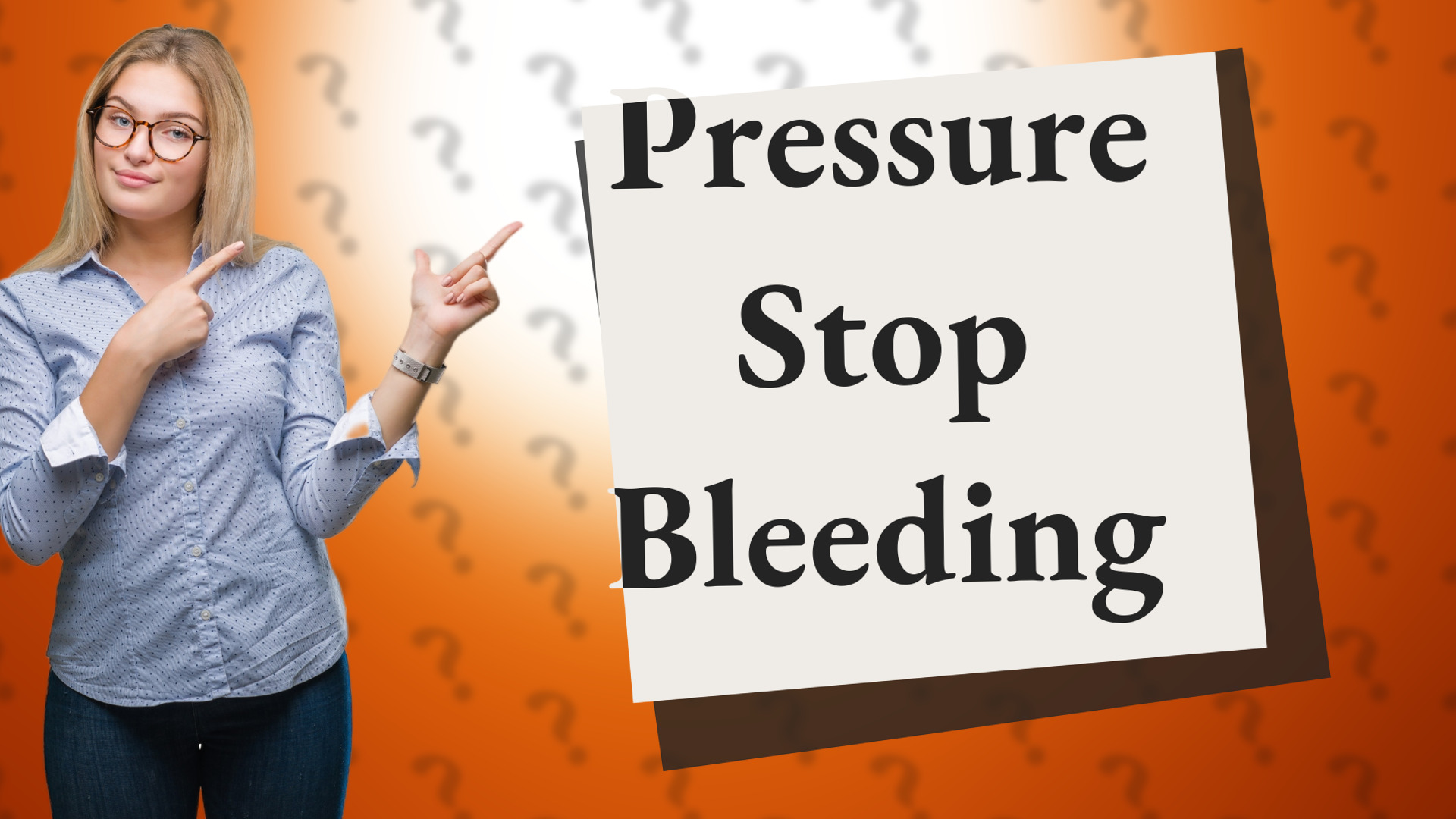 Pressure Stop Bleeding