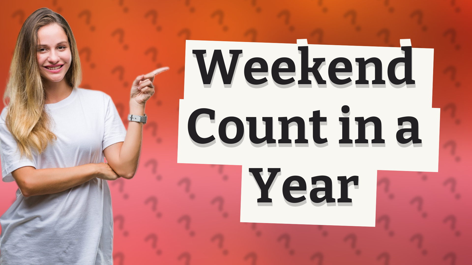 Weekend Count in a Year