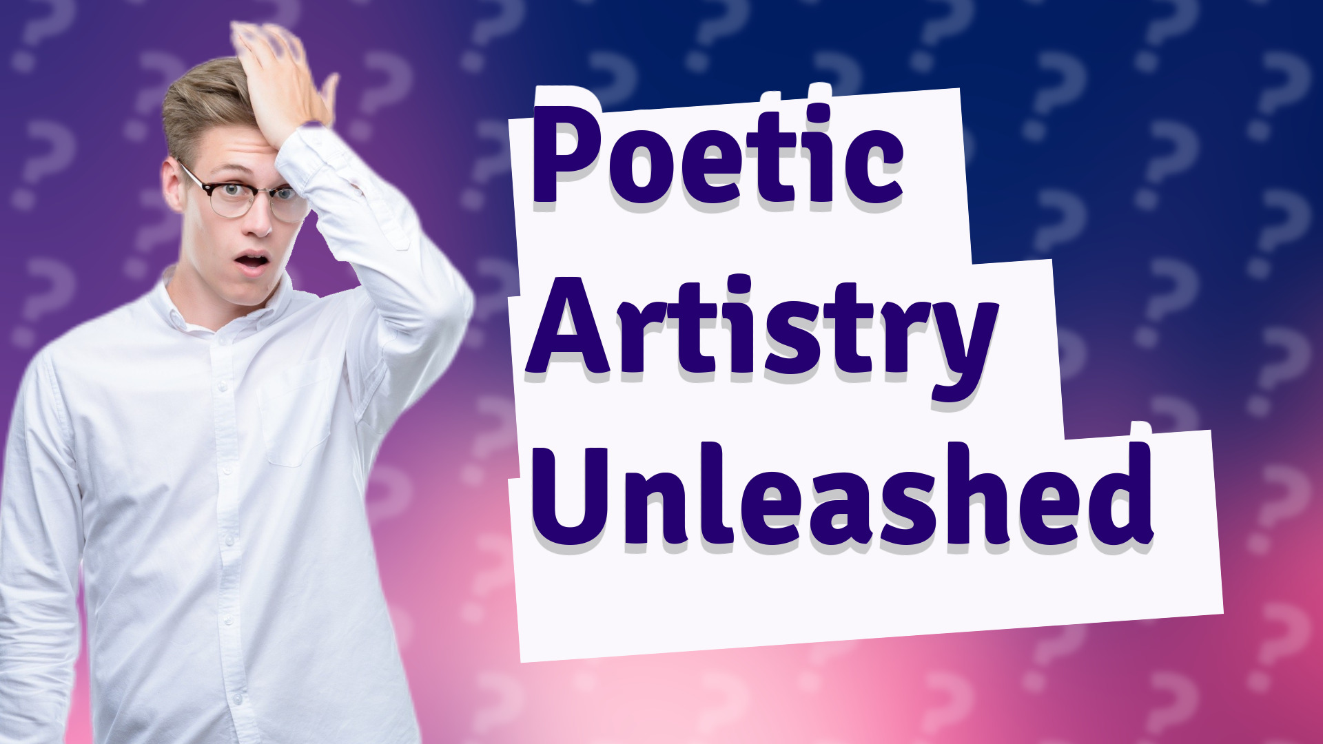 Poetic Artistry Unleashed