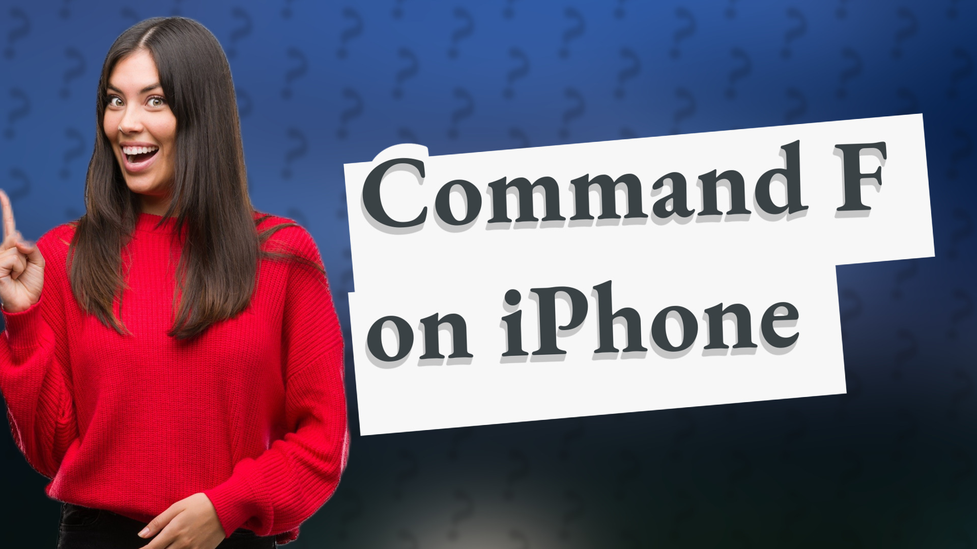 Command F on iPhone
