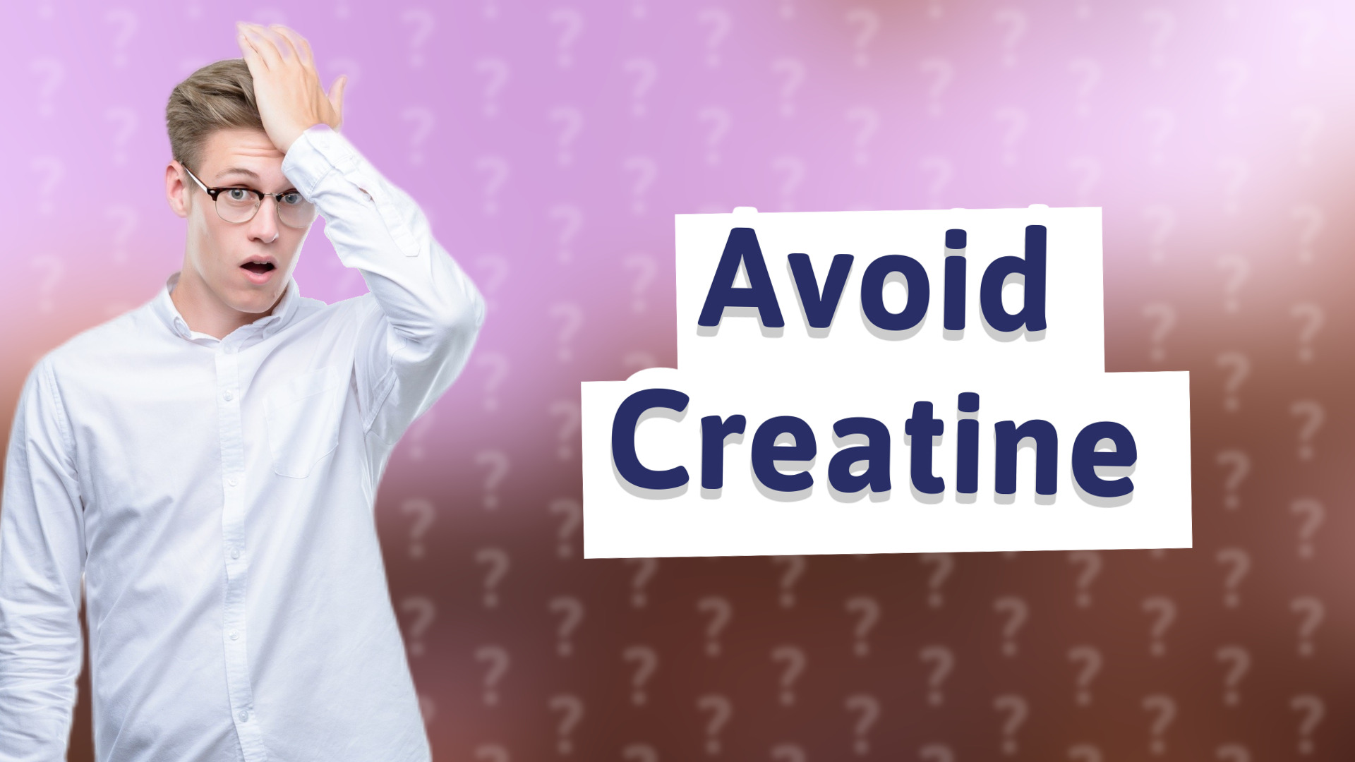 Avoid Creatine