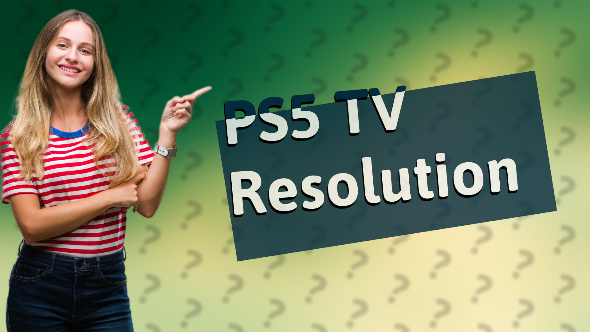 PS5 TV Resolution