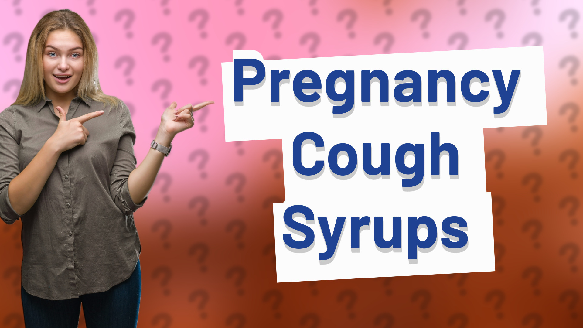 Pregnancy Cough Syrups