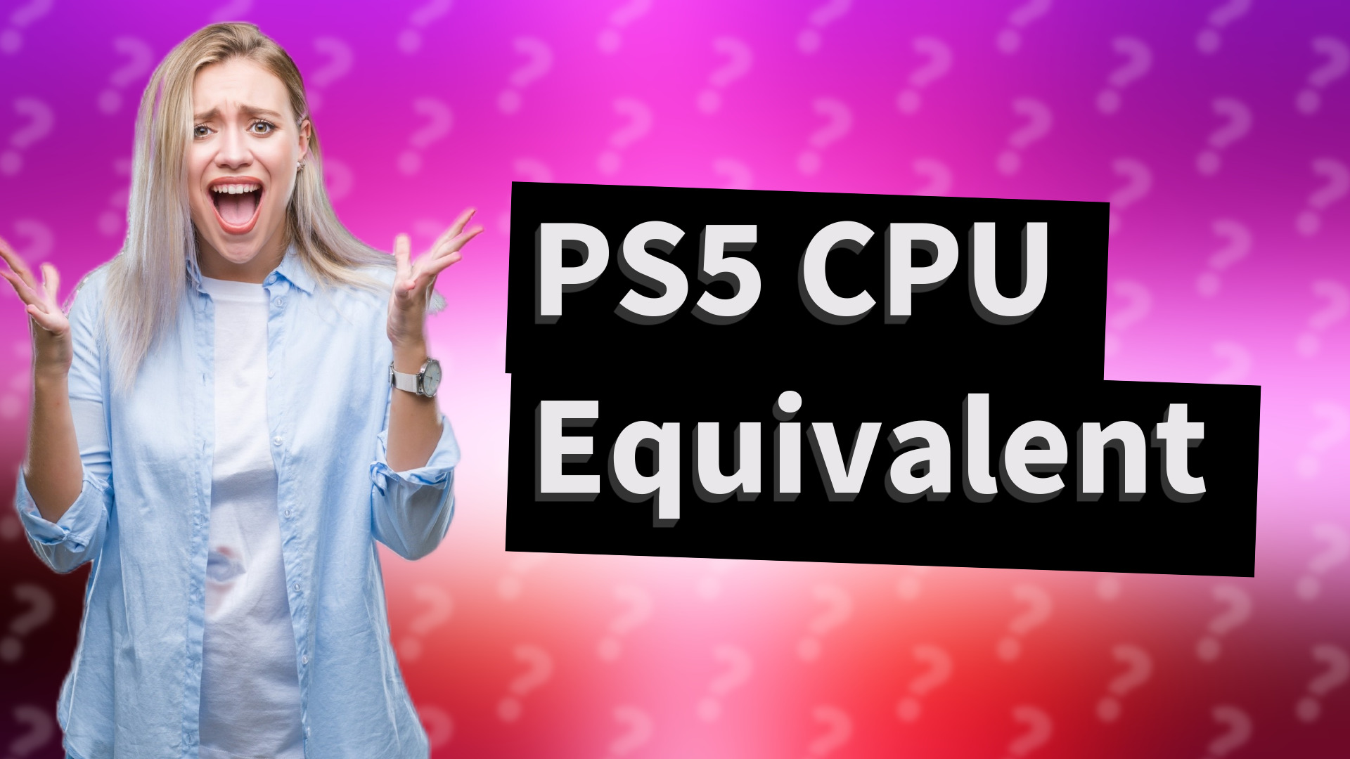 PS5 CPU Equivalent