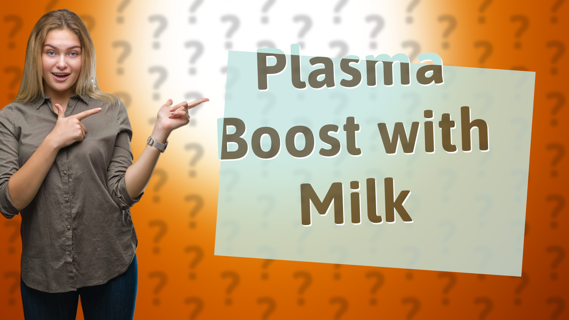 Plasma Boost with Milk