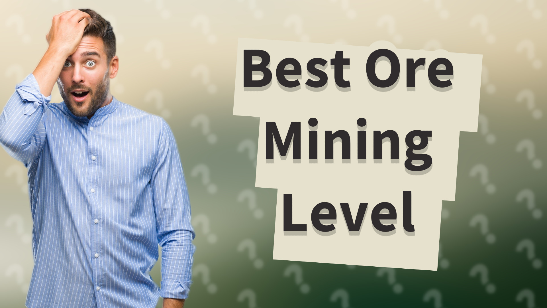 Best Ore Mining Level