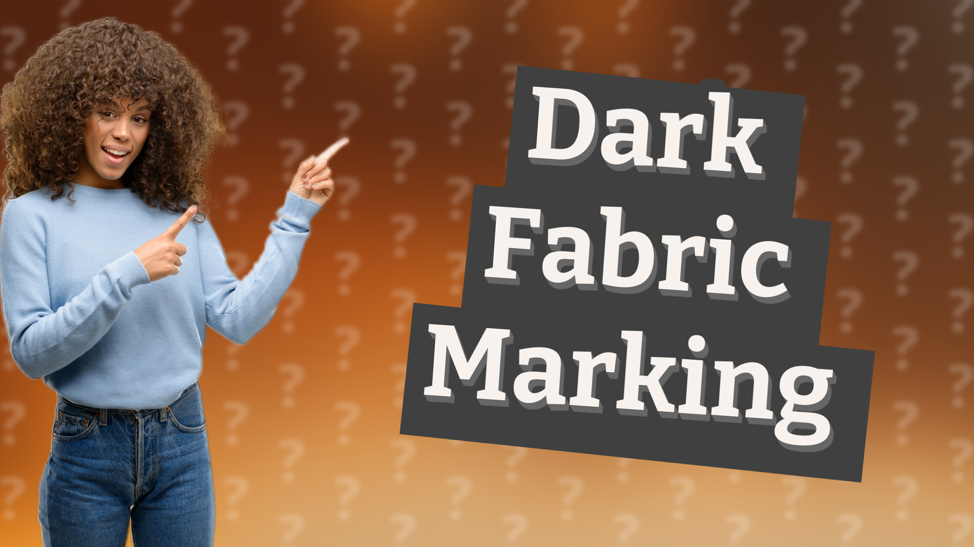 Dark Fabric Marking