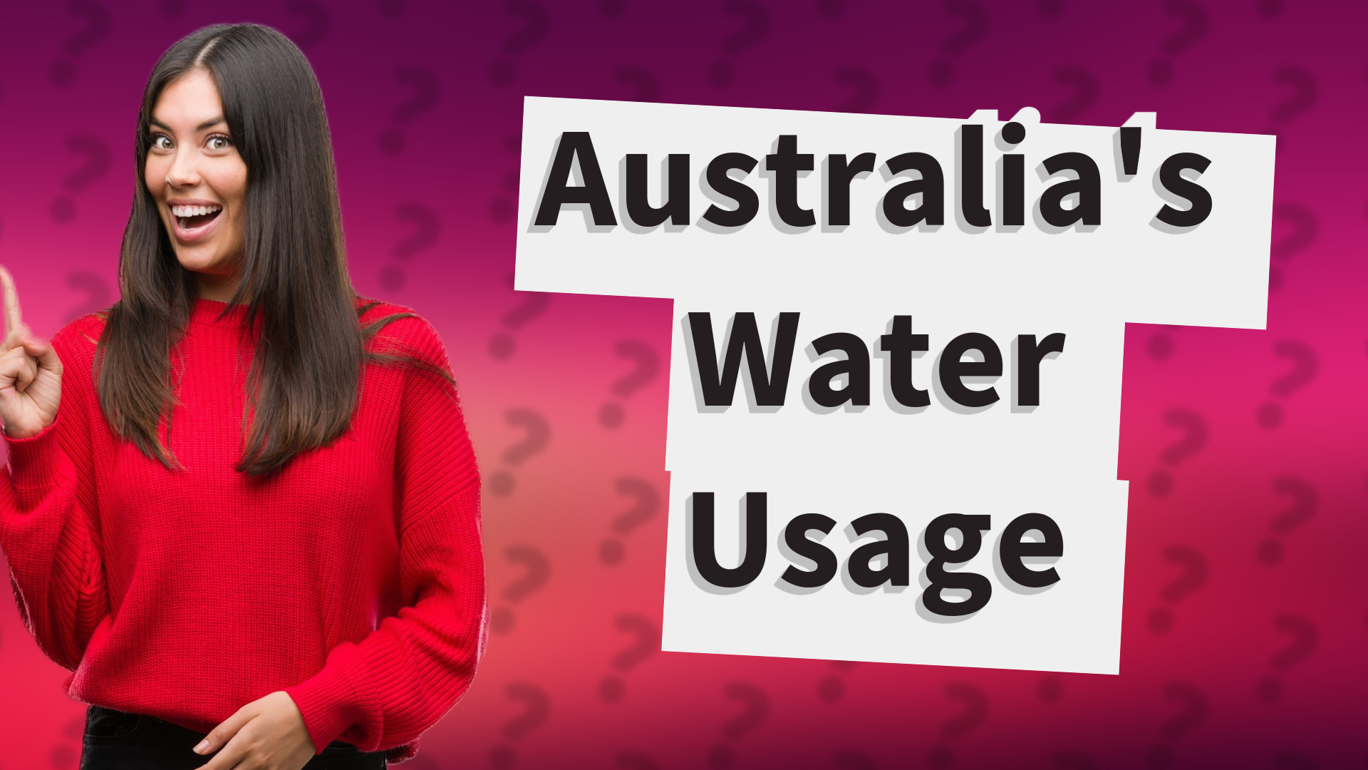 Australia's Water Usage