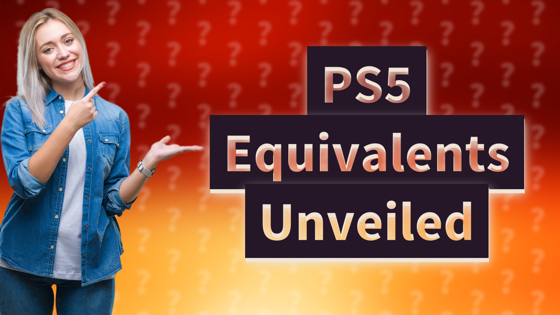 PS5 Equivalents Unveiled