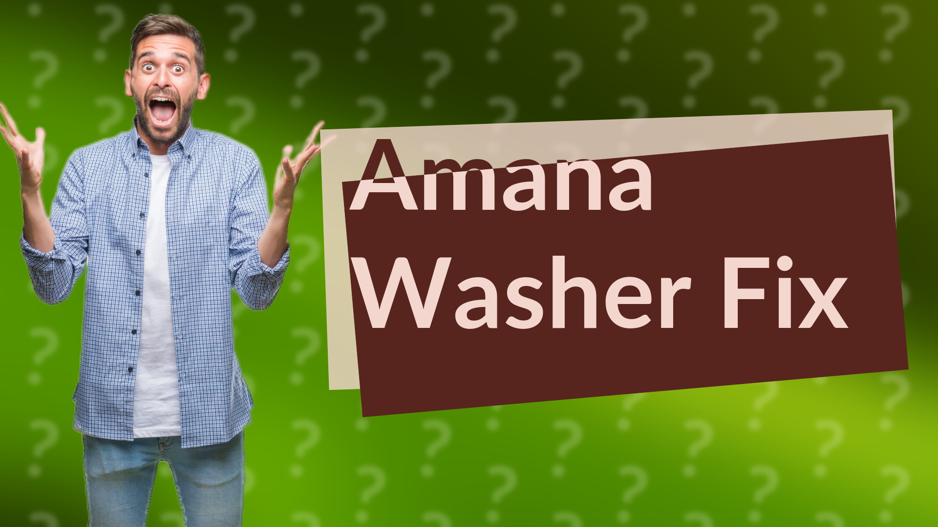 Amana Washer Fix