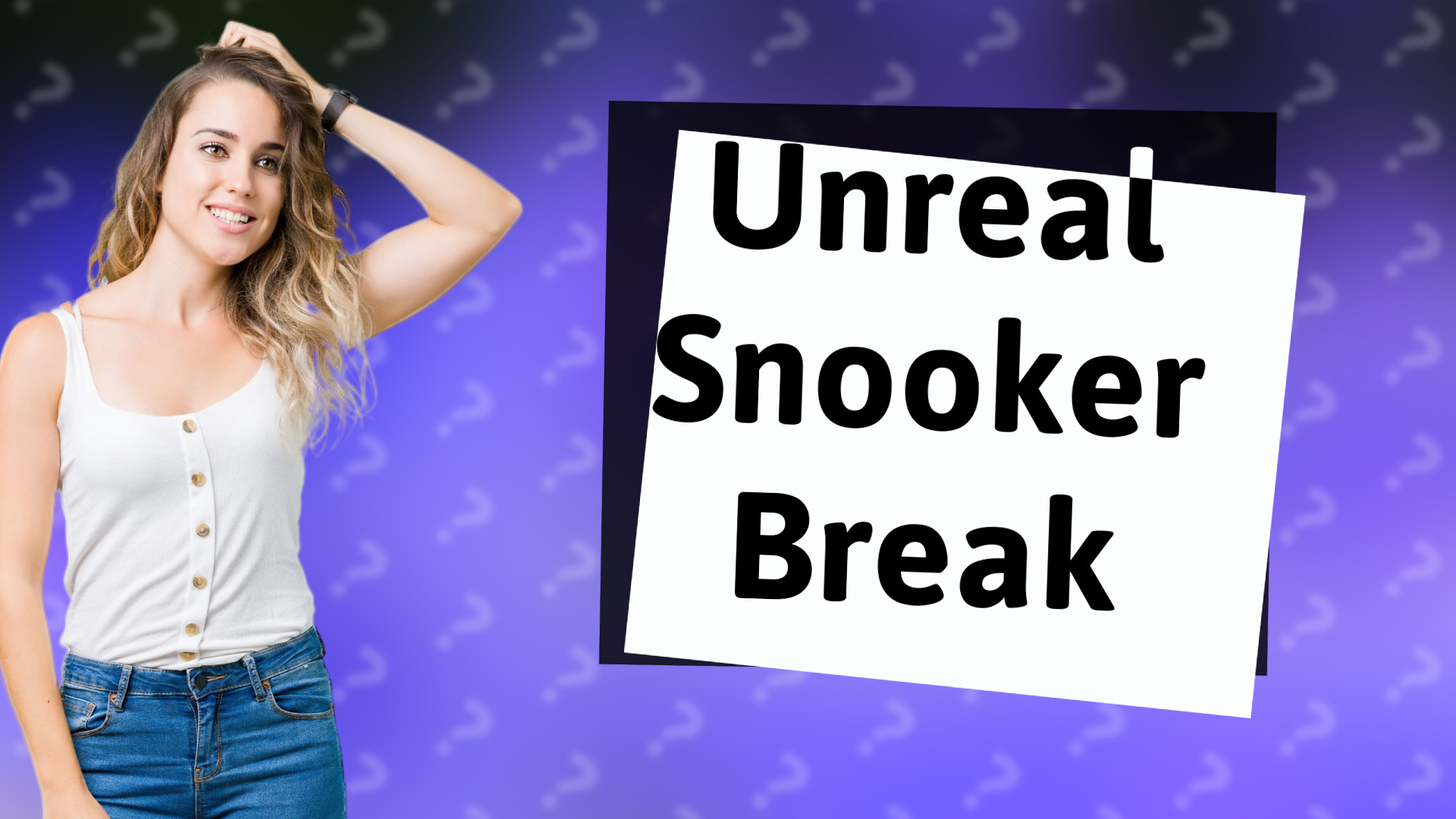 Unreal Snooker Break