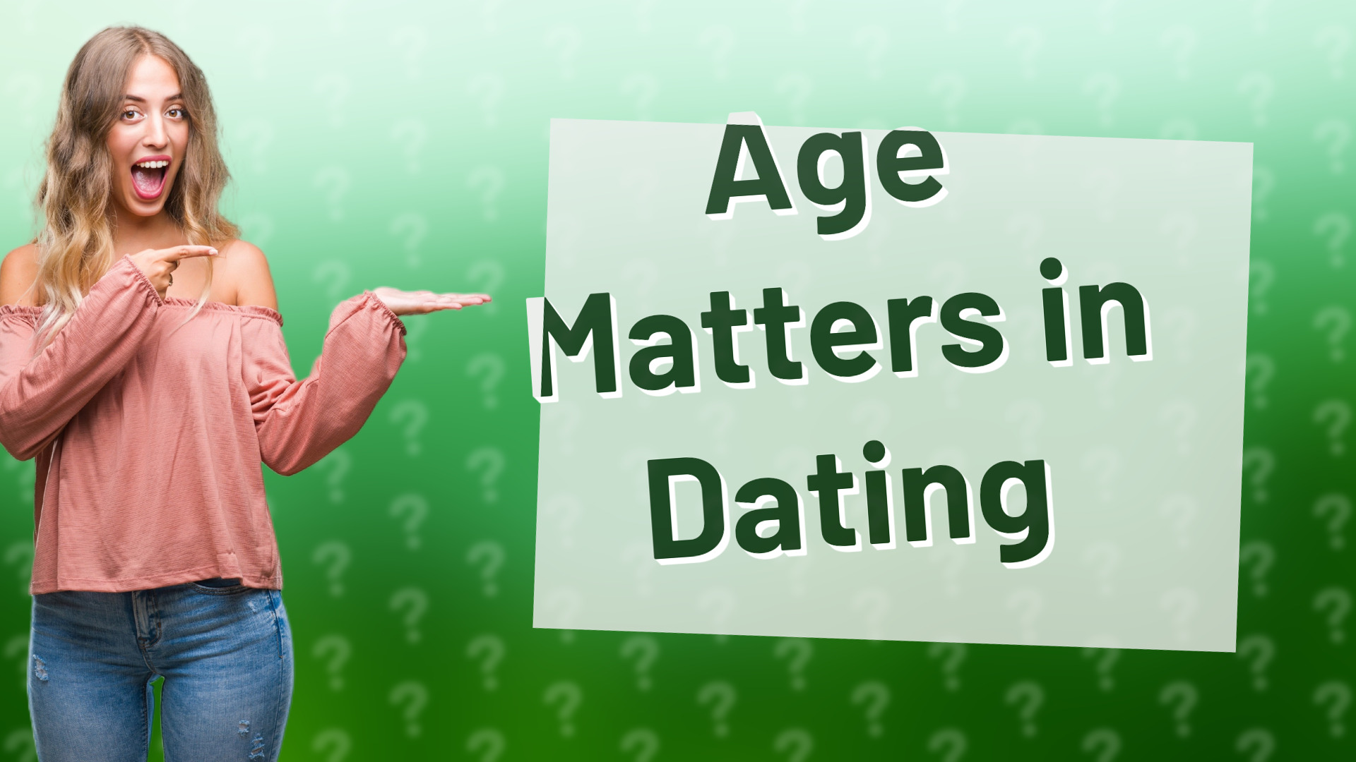 Age Matters in Dating