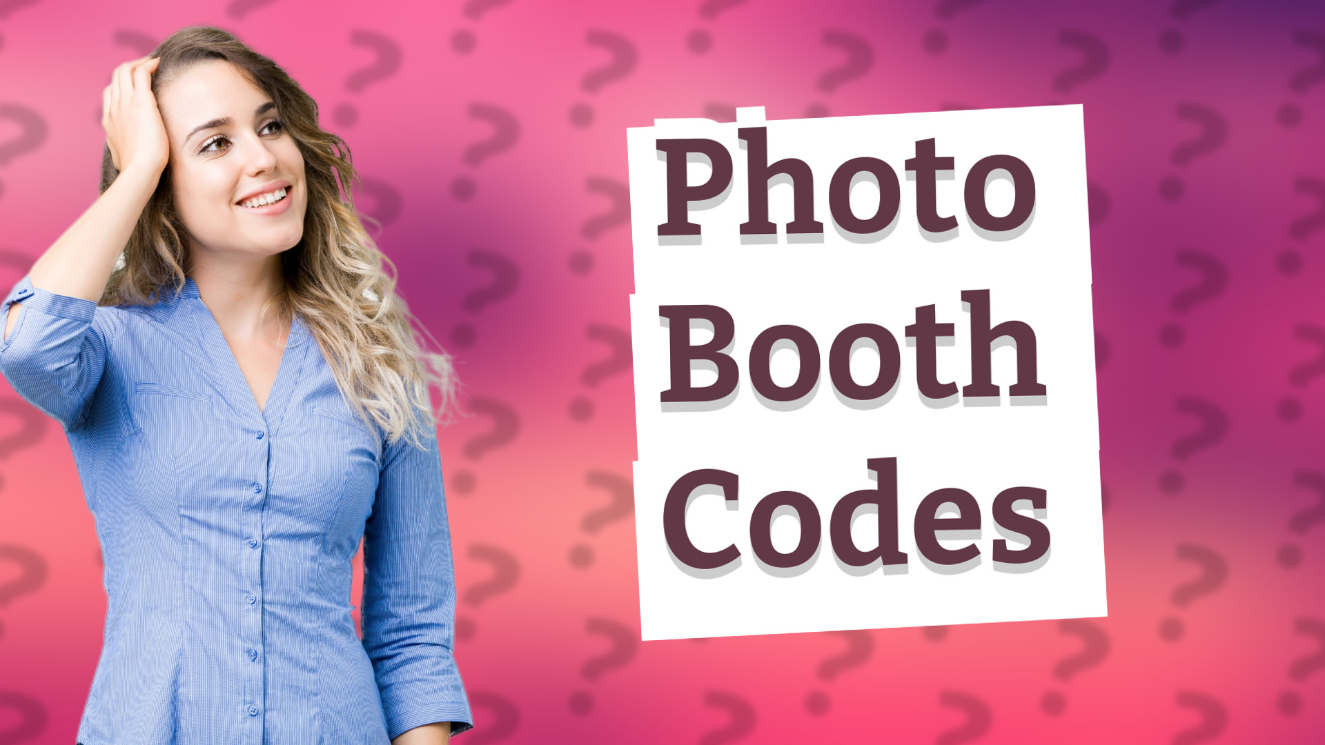 Photo Booth Codes
