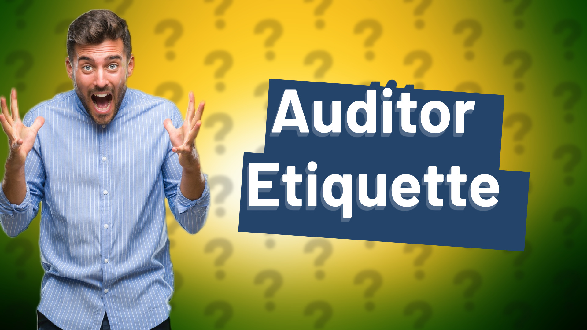 Auditor Etiquette