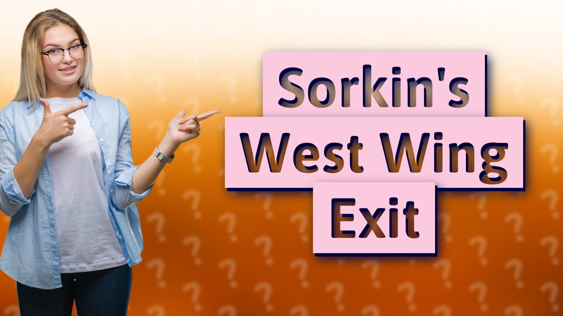 Sorkin's West Wing Exit