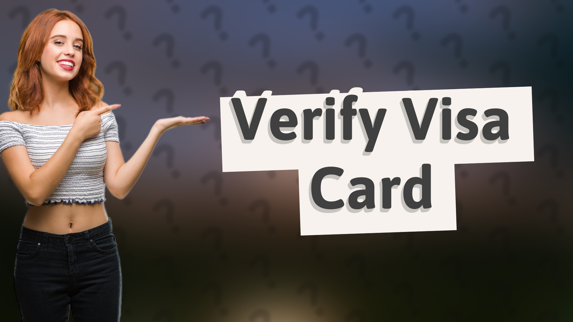 Verify Visa Card