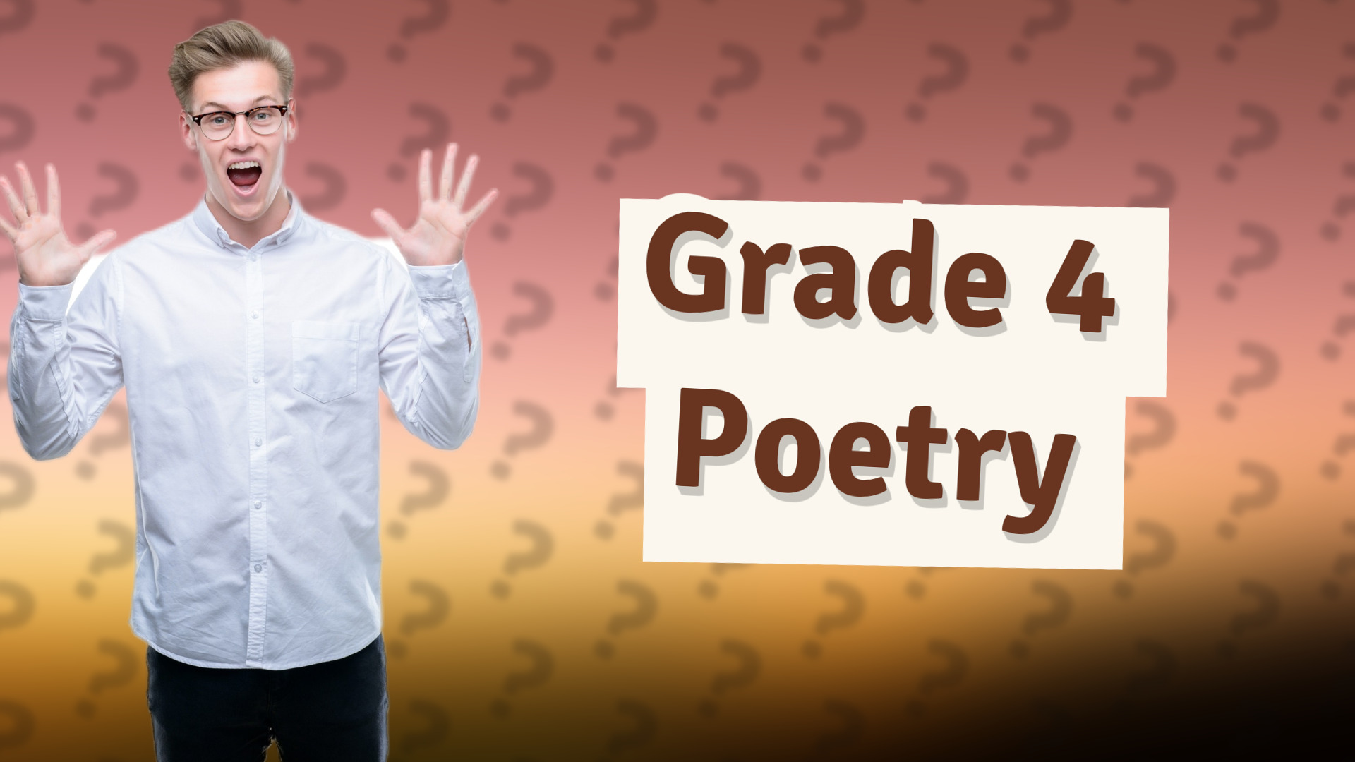 Grade 4 Poetry