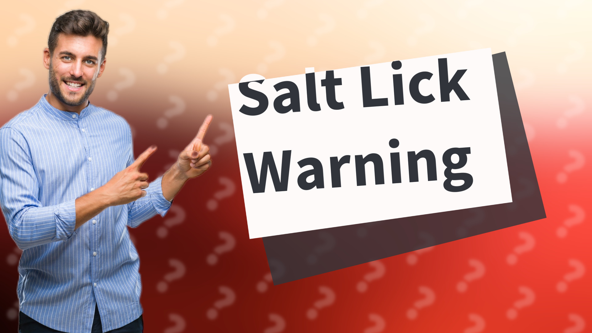 Salt Lick Warning
