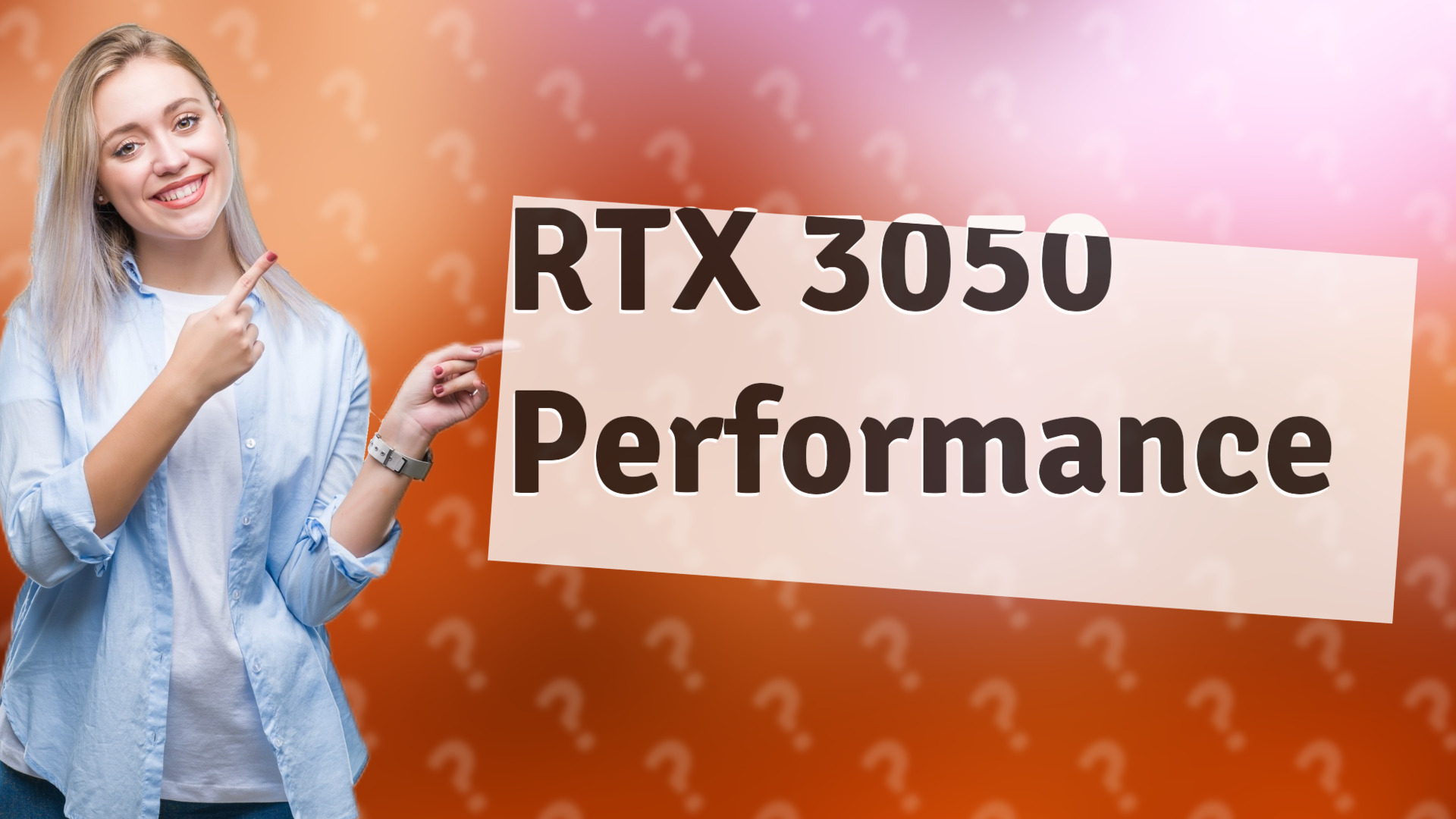RTX 3050 Performance