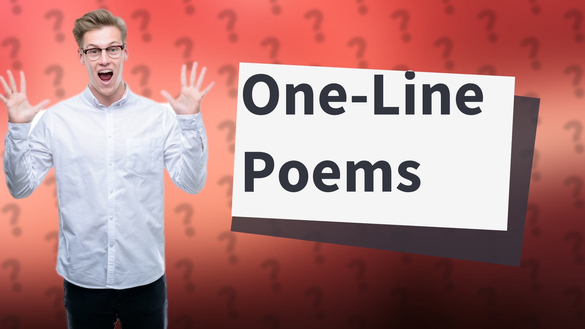 One-Line Poems